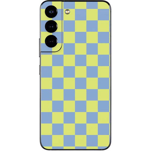 Neon Checkered Galaxy S22 Skin